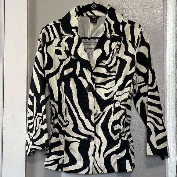 Luii Zebra Print Jacket size small - Picture 1 of 6